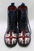 YOSUKE / ユニオンジャックレースアップシューズ M/23.5cm ブルーコンビ H-26-03-25-080-PU-SH-AK-ZH