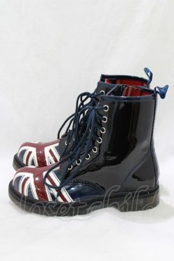 画像2: YOSUKE / ユニオンジャックレースアップシューズ M/23.5cm ブルーコンビ H-26-03-25-080-PU-SH-AK-ZH