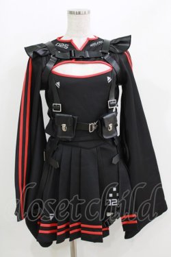 画像1: HIDOLATRAL THEODOL / 機械少女着物ジャージセットアップ FREE 黒 H-26-03-25-008-0-OP-KB-ZH