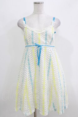 画像1: Emily Temple cute / フラワーレースノースリーブワンピース  オフ H-26-03-25-009-ET-OP-KB-ZH