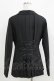 画像3: carina e Arle quin / 後ろ編み上げプリーツジャケット  ブラック H-26-03-25-013-LO-JA-KB-ZH (3)