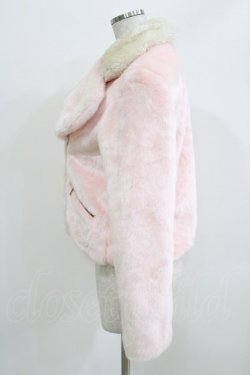 画像2: Candy Stripper / HEART FUR ライダース M ピンク H-26-03-25-017-PU-JA-KB-ZH