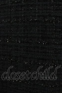 画像4: NieR Clothing / ラメツイードジャケット  黒 H-26-03-25-021-PU-JA-KB-ZH