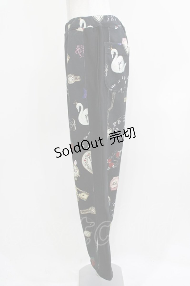 画像2: MILKBOY / MYSTERY TIME SWEAT PANTS  ブラック H-26-03-25-023-MB-PA-KB-ZH (2)