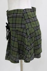 画像2: KILL STAR / Dark Canopy Pleated Skirt S グリーン H-26-03-25-025-SL-SK-KB-ZH (2)