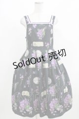 Melody BasKet / 菫の花束ジャンパースカート M ブラック H-26-03-27-001-LO-OP-KB-ZH