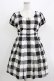 画像1: Emily Temple cute / Emilyギンガムパフスリーブワンピース M ブラック H-26-03-27-025-ET-OP-KB-ZH (1)