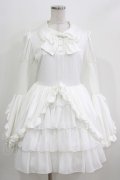 ATELIER PIERROT / Frilly Ribbon Belle Dress  ホワイト H-26-03-27-003-EL-OP-KB-ZH