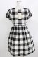 画像3: Emily Temple cute / Emilyギンガムパフスリーブワンピース M ブラック H-26-03-27-025-ET-OP-KB-ZH (3)