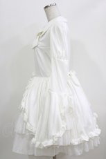 画像2: ATELIER PIERROT / Frilly Ribbon Belle Dress  ホワイト H-26-03-27-003-EL-OP-KB-ZH (2)