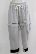 KRY CLOTHING / 2Wayスウェットパンツ  グレー H-26-03-27-035-EL-PA-KB-ZH