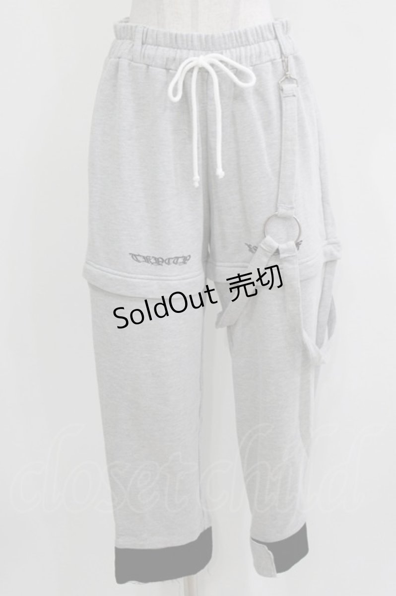 画像1: KRY CLOTHING / 2Wayスウェットパンツ  グレー H-26-03-27-035-EL-PA-KB-ZH (1)