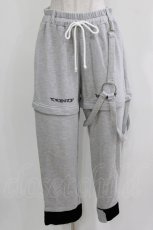 画像1: KRY CLOTHING / 2Wayスウェットパンツ  グレー H-26-03-27-035-EL-PA-KB-ZH (1)