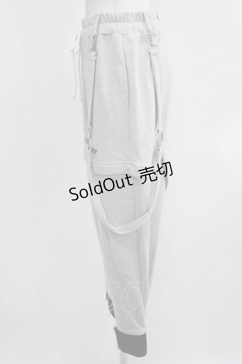 画像2: KRY CLOTHING / 2Wayスウェットパンツ  グレー H-26-03-27-035-EL-PA-KB-ZH (2)