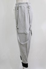 画像2: KRY CLOTHING / 2Wayスウェットパンツ  グレー H-26-03-27-035-EL-PA-KB-ZH (2)
