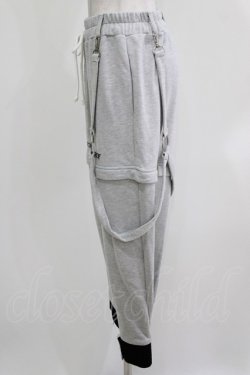 画像2: KRY CLOTHING / 2Wayスウェットパンツ  グレー H-26-03-27-035-EL-PA-KB-ZH