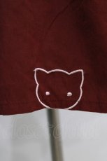 画像4: Rydia / コビニャー刺繍フレアキュロットパンツ  ボルドー H-26-03-27-038-PU-PA-KB-ZH (4)
