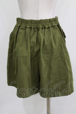 画像3: Rydia / レースアップフレアショートパンツ  カーキ H-26-03-27-039-PU-PA-KB-ZH