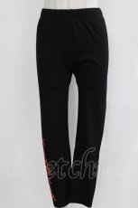 画像1: NieR Clothing / プリントレギンスパンツ  黒 H-26-03-27-041-PU-PA-KB-ZH (1)