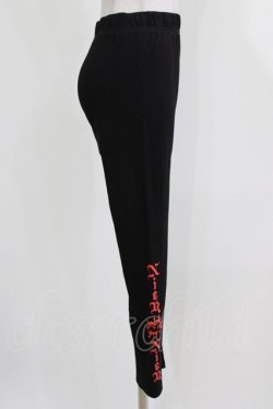 画像2: NieR Clothing / プリントレギンスパンツ  黒 H-26-03-27-041-PU-PA-KB-ZH