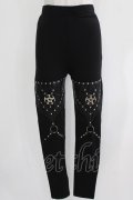 Restyle / PENTAGRAM HARNESS LEGGINGS M ブラック H-26-03-27-046-GO-PA-KB-ZH