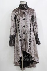 h.naoto Blood / レースアップフィッシュテールロングコート  ブラウン H-26-03-27-048-HN-CO-KB-ZH