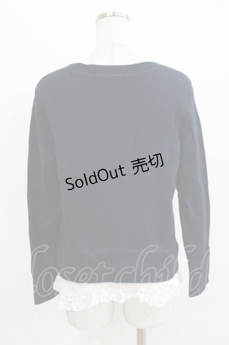 画像3: Jane Marple / Theme EMB sweatshirt  ネイビー H-26-03-27-1002-JM-TO-KB-ZH (3)