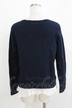 画像3: Jane Marple / Theme EMB sweatshirt  ネイビー H-26-03-27-1002-JM-TO-KB-ZH