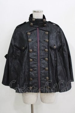 画像1: Ozz oneste / ナポレオンケープマント  黒 H-26-03-27-050-OO-CO-KB-ZH