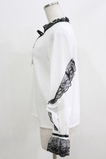 画像2: Amilige / レースフリルブラウス  白 H-26-03-27-052-PU-BL-KB-ZH (2)