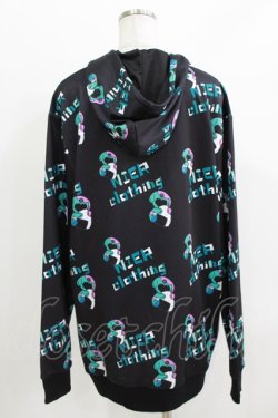 画像3: NieR Clothing / 総柄プルパーカー  黒×ONEくん H-26-03-27-060-PU-TO-KB-ZH