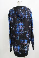 画像3: NieR Clothing / 総柄ZIPパーカー  黒 H-26-03-27-061-PU-TO-KB-ZH (3)