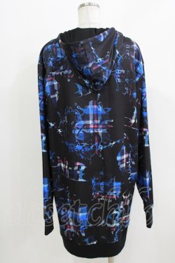 画像3: NieR Clothing / 総柄ZIPパーカー  黒 H-26-03-27-061-PU-TO-KB-ZH