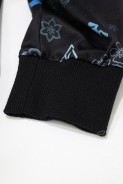 画像5: NieR Clothing / 総柄ZIPパーカー  黒 H-26-03-27-062-PU-TO-KB-ZH