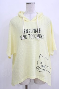 画像1: Rydia / コビニャー半袖プルパーカー  イエロー H-26-03-27-064-PU-TO-KB-ZH