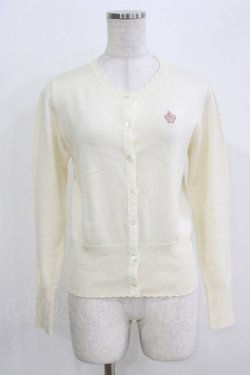 画像1: Emily Temple cute / 香水瓶刺繍カーディガン  オフ H-26-03-27-065-ET-TO-KB-ZH