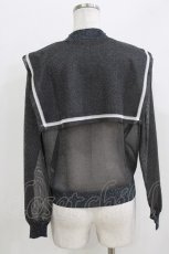 画像3: Candy Stripper / SEETHROUGH SAILOR KNIT  ブラック H-26-03-27-066-PU-TO-KB-ZH (3)