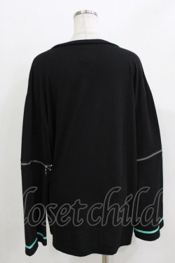 画像3: LISTEN FLAVOR / 初音ミク袖ジップトップ  ブラック H-26-03-27-068-PU-TO-KB-ZH