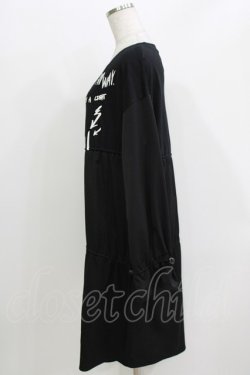 画像2: WORLD WIDE LOVE！(Rydia) / ギャザー切替ワンピース  ブラック H-26-03-27-069-PU-OP-KB-ZH