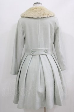 画像3: Leur Getter / フラワーレースファー衿付コート M ミント H-26-03-27-006-LU-CO-KB-ZH