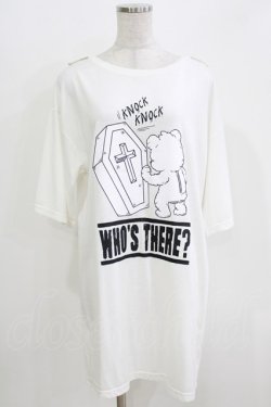 画像1: LISTEN FLAVOR / プリントカットワンピース  白 H-26-03-27-070-PU-OP-KB-ZH