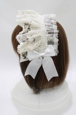 画像2: MorunxMuunaStoik / ヘッドドレスクリップ  ホワイト×アイボリー H-26-03-27-076-EL-AC-KB-ZH