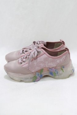 画像2: merry jenny / jacquard floral sneaker M ピンク H-26-03-27-079-LO-SH-KB-ZH