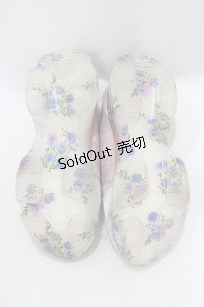 画像4: merry jenny / jacquard floral sneaker M ピンク H-26-03-27-079-LO-SH-KB-ZH (4)