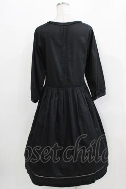 画像3: Jane Marple Dans Le Salon / エンブロイダリーピンタックワンピース  ブラック H-26-03-27-008-JM-OP-KB-ZH