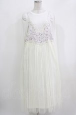 画像1: Candy Stripper / LINGERIE LAYERED DRESS 2 オフ H-26-03-27-012-PU-OP-KB-ZH (1)