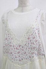画像4: Candy Stripper / LINGERIE LAYERED DRESS 2 オフ H-26-03-27-012-PU-OP-KB-ZH (4)