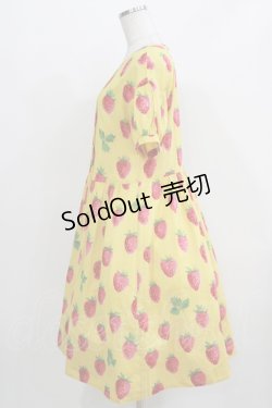 画像2: Jane Marple / Strawberry field sheer dress  マスタード H-26-03-27-015-JM-OP-KB-ZH