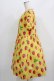 画像2: Jane Marple / Strawberry field sheer dress  マスタード H-26-03-27-015-JM-OP-KB-ZH (2)