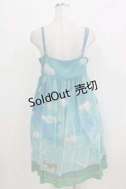 画像3: Jane Marple / ハイランドスカイキャミワンピース  ブルー H-26-03-27-016-JM-OP-KB-ZH